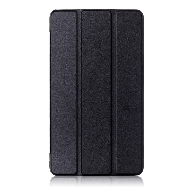 For ASUS ZenPad C (Z171KG) Tri-fold Stand Leather Protective Casing - Black-2