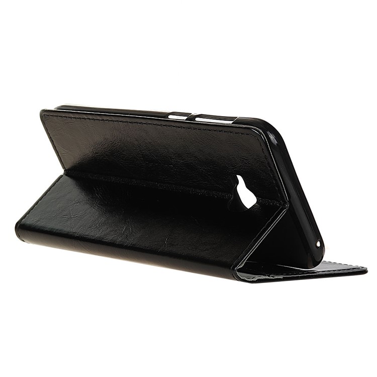 Crazy Horse Leather Wallet Case for Asus Zenfone Selfie ZD552KL - Black-4