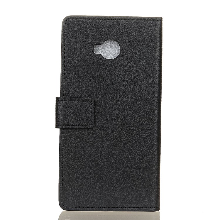 Wallet PU Leather Stand Case Accessory with Card Holders for Asus Zenfone 4 Selfie Pro ZD552KL - Black-2