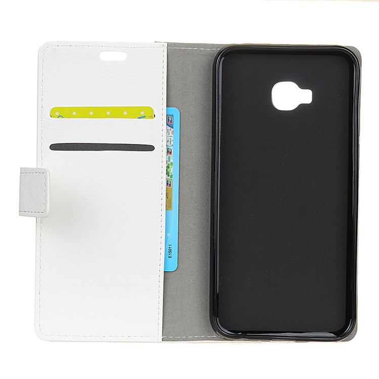 Wallet PU Leather Stand Mobile Phone Casing for Asus Zenfone 4 Selfie Pro ZD552KL - White-3