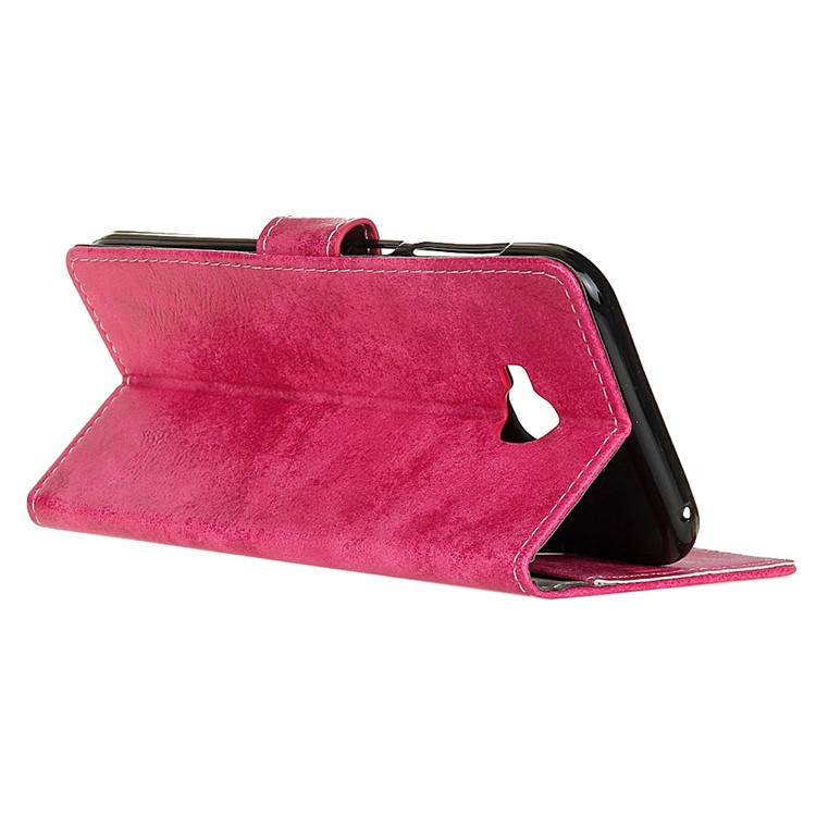 Vintage Style Leather Wallet Phone Case with Stand for Asus Zenfone 4 Selfie Pro ZD552KL - Rose-5