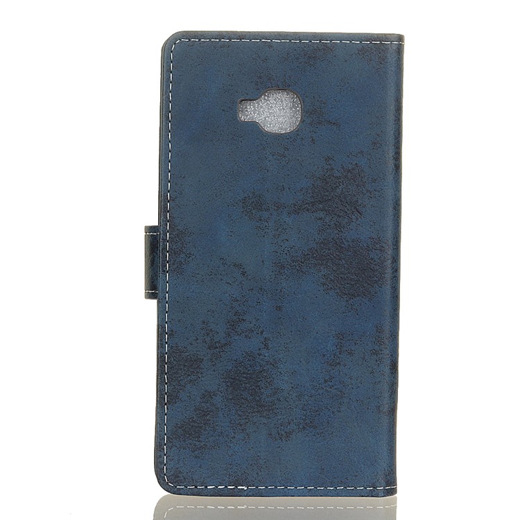 Vintage Style Leather Card Holder Mobile Phone Case Cover for Asus Zenfone 4 Selfie Pro ZD552KL - Blue-2
