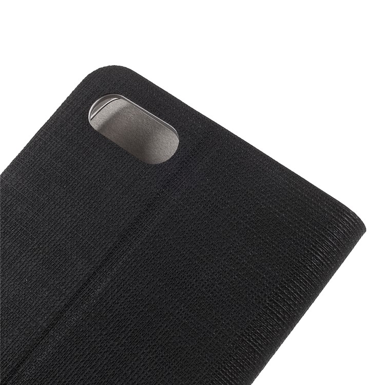 Cross Pattern Leather Card Holder Phone Case (Built-in Steel Sheet) for Asus Zenfone 4 MAX ZC554KL - Black-5