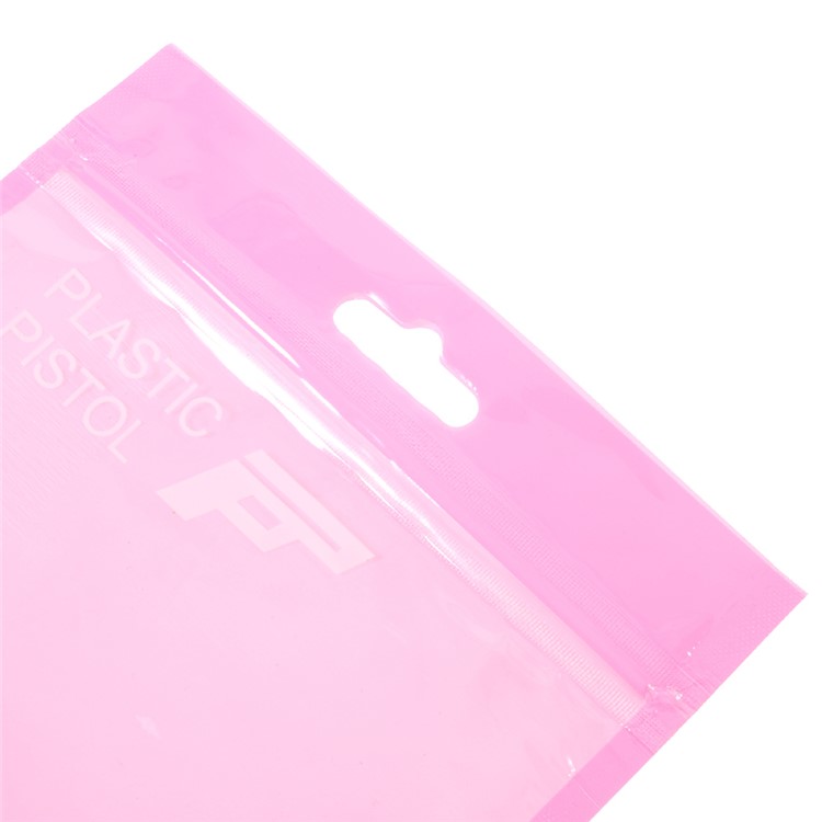 100pcs Sacos De Plástico Zip Top Pink Pacote - Rosa-3