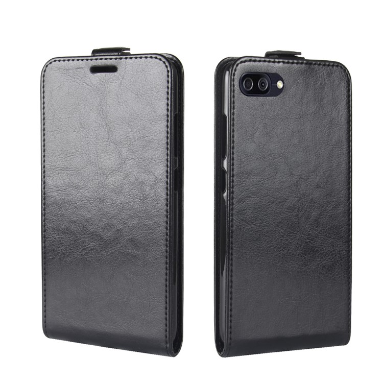 Crazy Horse Vertical Flip PU Leather Case for Asus ZenFone 4 Max / 4 Max Pro /4 Max Plus (ZC554KL) - Black-4