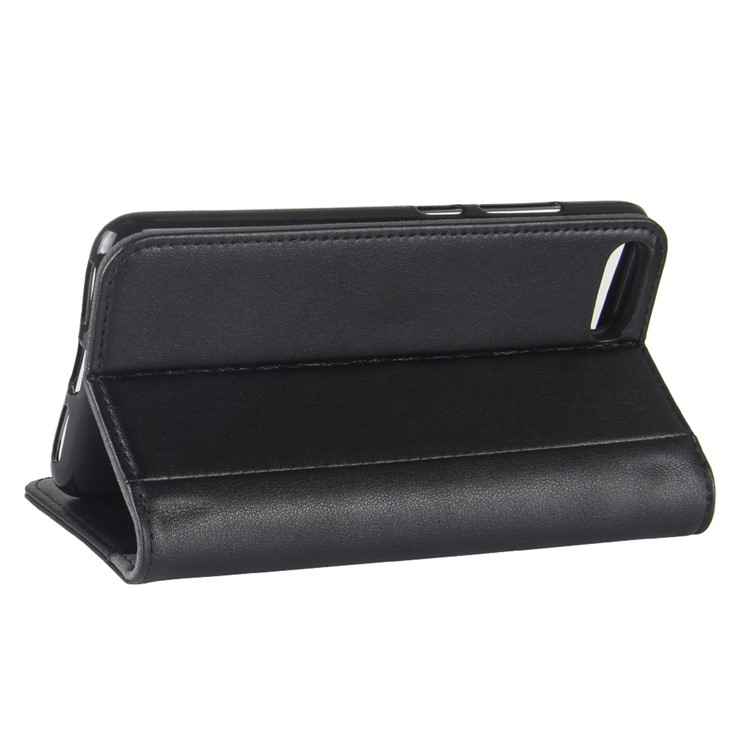 Split Leather Cell Phone Case with Stand for Asus ZenFone 4 Max /4 Max Pro /4 Max Plus (ZC554KL) - Black-6
