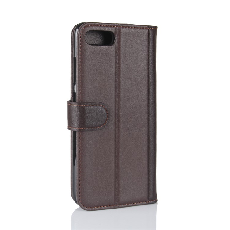 Split Leather Flip Stand Wallet Mobile Phone Cover Shell for Asus ZenFone 4 Max /4 Max Pro /4 Max Plus (ZC554KL) - Brown-7