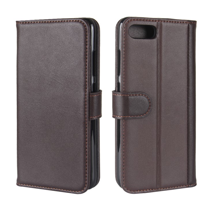 Split Leather Flip Stand Wallet Mobile Phone Cover Shell for Asus ZenFone 4 Max /4 Max Pro /4 Max Plus (ZC554KL) - Brown-8