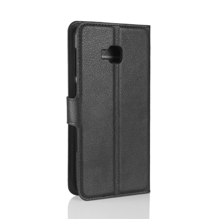 Litchi Skin Wallet Leather Stand Case for Asus Zenfone 4 Selfie Pro ZD552KL - Black-6