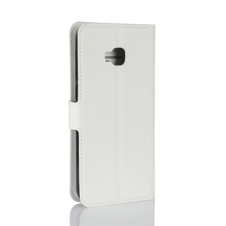 Litchi Skin Brieftasche Leder Standfuß für Asus Zenfone 4 Selfie Pro ZD552KL - Weiß-6