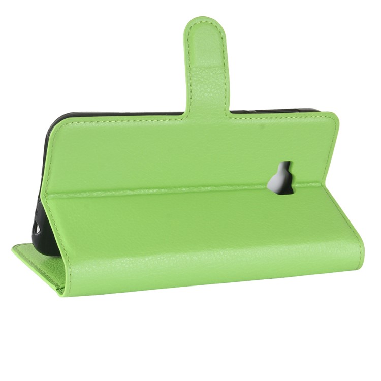 Litchi Skin Leather Stand Cover with Card Slots for Asus Zenfone 4 Selfie Pro ZD552KL - Green-5