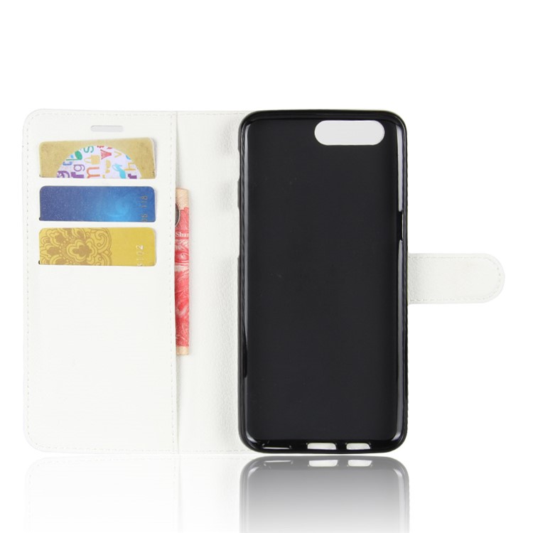 Litchi Skin Leather Wallet Cover for Asus ZenFone 4 (ZE554KL) - White-3