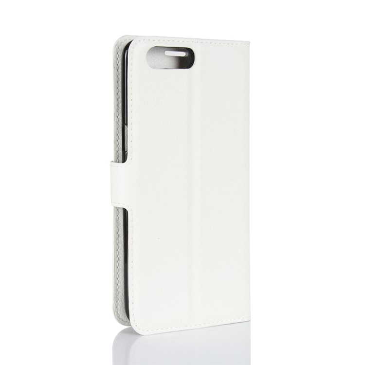 Litchi Skin Leather Wallet Cover for Asus ZenFone 4 (ZE554KL) - White-6