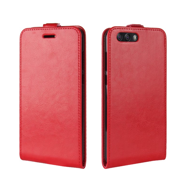 Crazy Horse Crazy Horse Vertical Leather Phone Case for Asus ZenFone 4 (ZE554KL) - Red-4