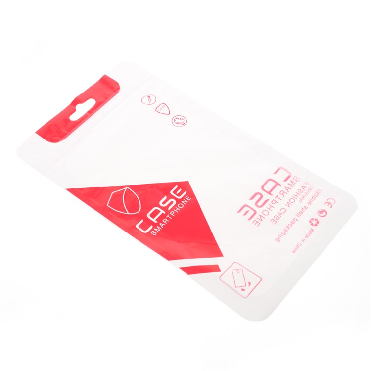 

100Pcs/Lot Ziplock Plastic Retail Packaging Bag for iPhone 8 Plus/7 Plus Case, Size: 17.8x11cm - Red