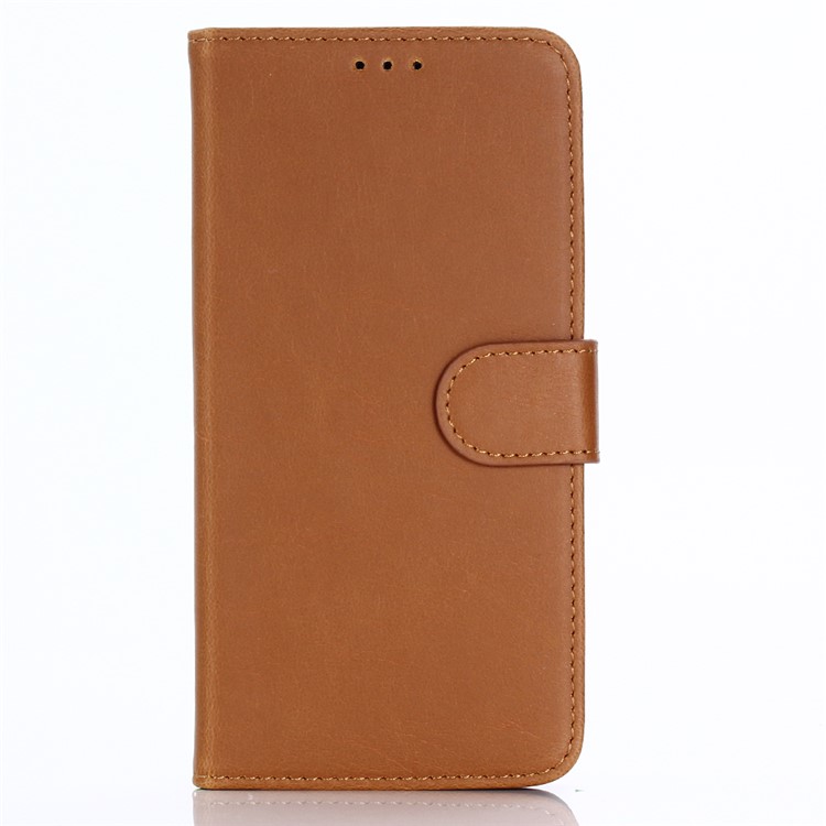 Crazy Horse Retro Wallet PU Leather Phone Case Accessory for Asus ZenFone 4 Max/4 Max Plus/4 Max Pro (ZC554KL) - Brown-1