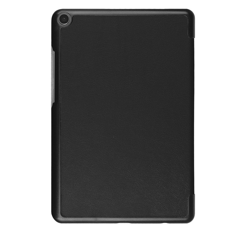 Tri-fold Leather Stand Tablet Case for Asus Zenpad Z8s ZT582KL - Black-3