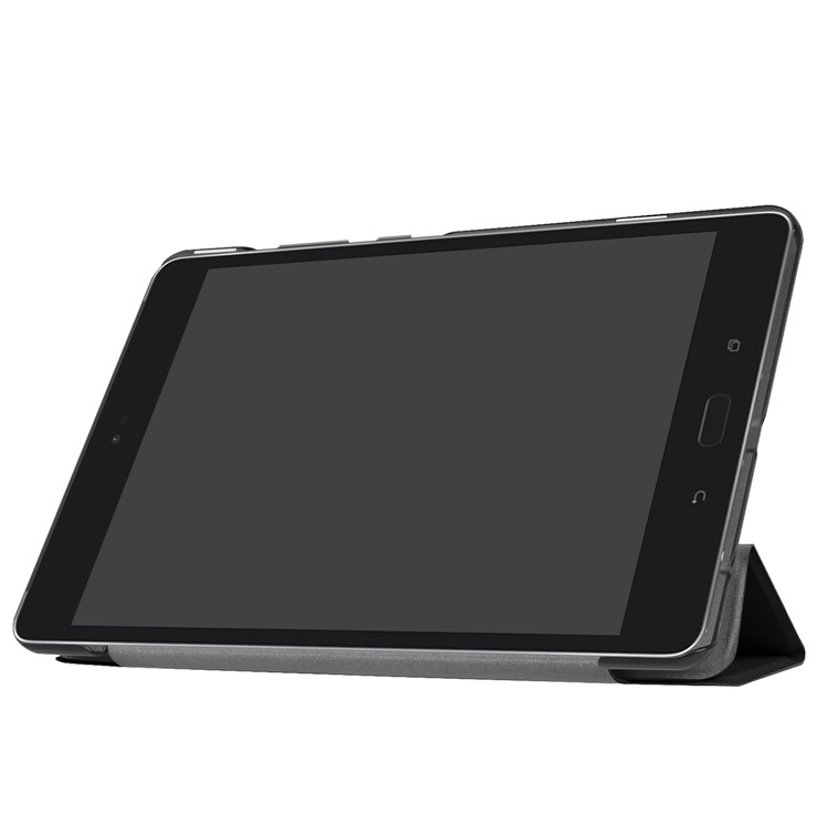 Tri-fold Leather Stand Tablet Case for Asus Zenpad Z8s ZT582KL - Black-5