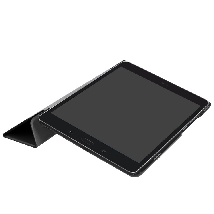 Tri-fold Leather Stand Tablet Case for Asus Zenpad Z8s ZT582KL - Black-6