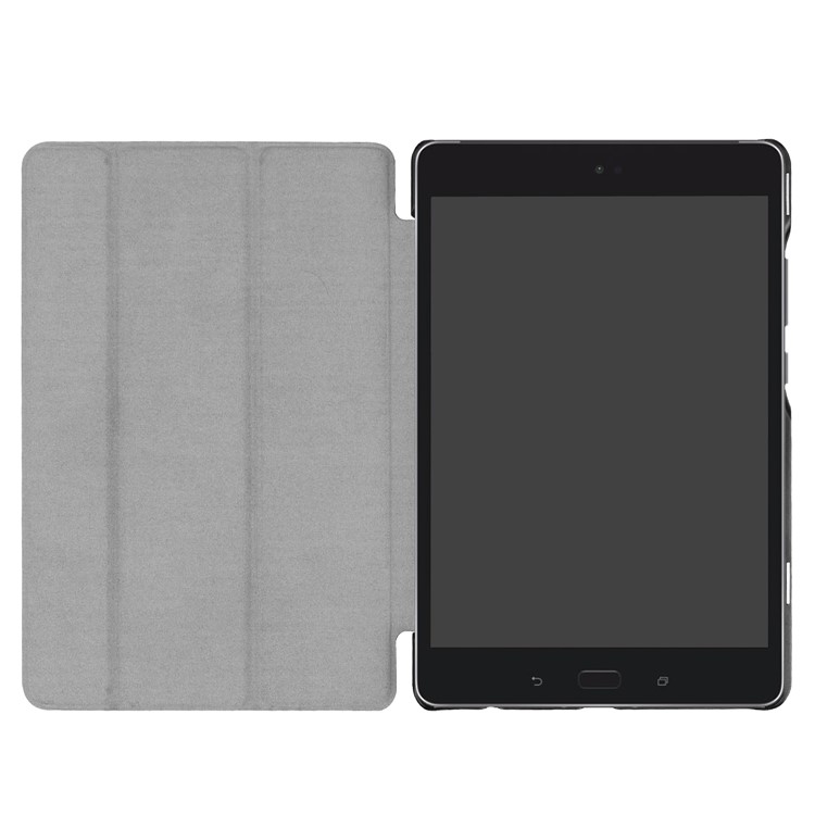 Tri-fold Leather Stand Tablet Case for Asus Zenpad Z8s ZT582KL - Black-9