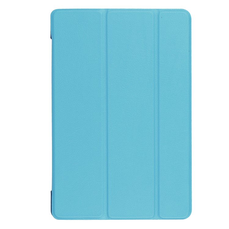 Tri-fold Stand Leather Tablet Folio Case for Asus Zenpad Z8s ZT582KL - Baby Blue-2