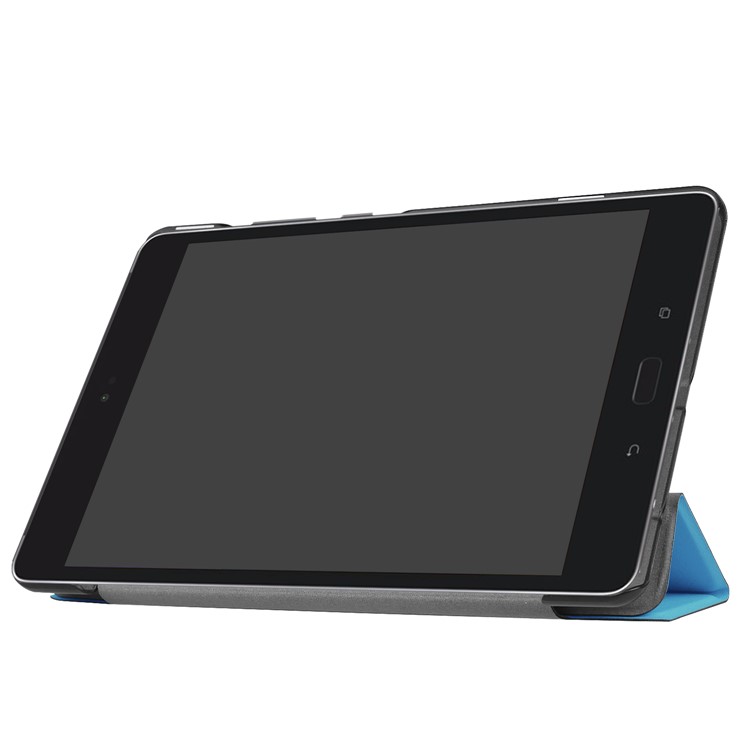 Tri-fold Stand Leather Tablet Folio Case for Asus Zenpad Z8s ZT582KL - Baby Blue-5