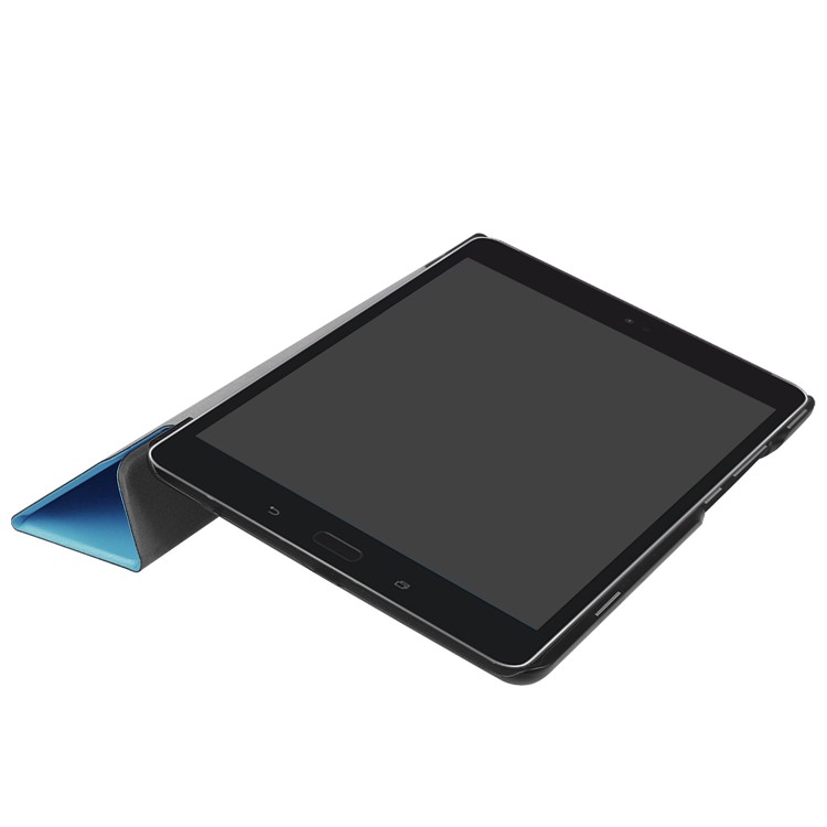 Tri-fold Stand Leather Tablet Folio Case for Asus Zenpad Z8s ZT582KL - Baby Blue-6
