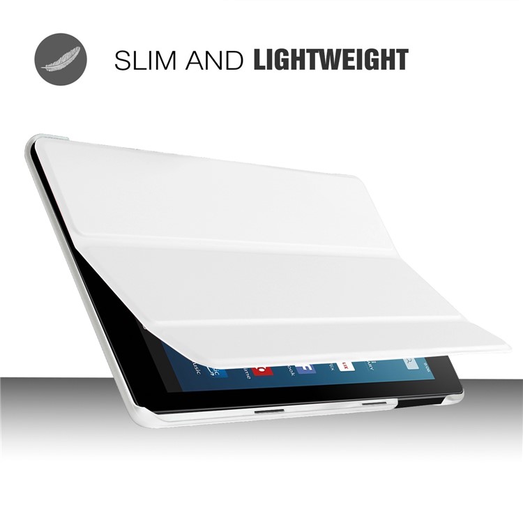 Tri-fold Stand Leather Smart Cover for Asus ZenPad 3 8.0 Z581KL - White-5