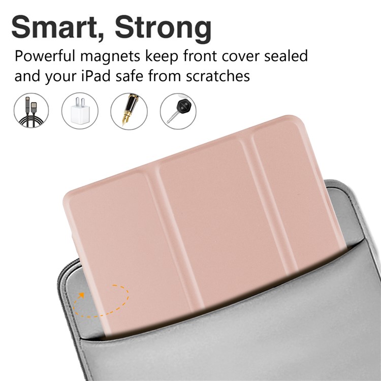 Smart Leather Tablet Case with Tri-fold Stand for Asus ZenPad 3 8.0 Z581KL - Rose Gold-5