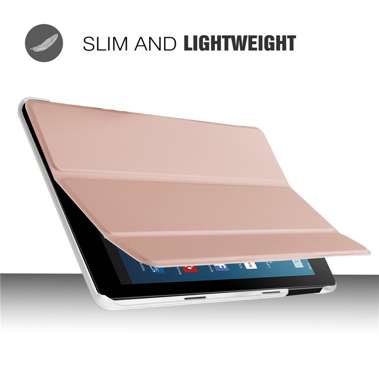 Smart Leather Tablet Case with Tri-fold Stand for Asus ZenPad 3 8.0 Z581KL - Rose Gold-6