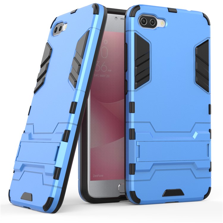 à prova de choque PC + Tampa de telefone móvel Hybrid Kickstand TPU para Asus ZenFone 4 Max Plus (ZC554KL) - Bebê azul-1