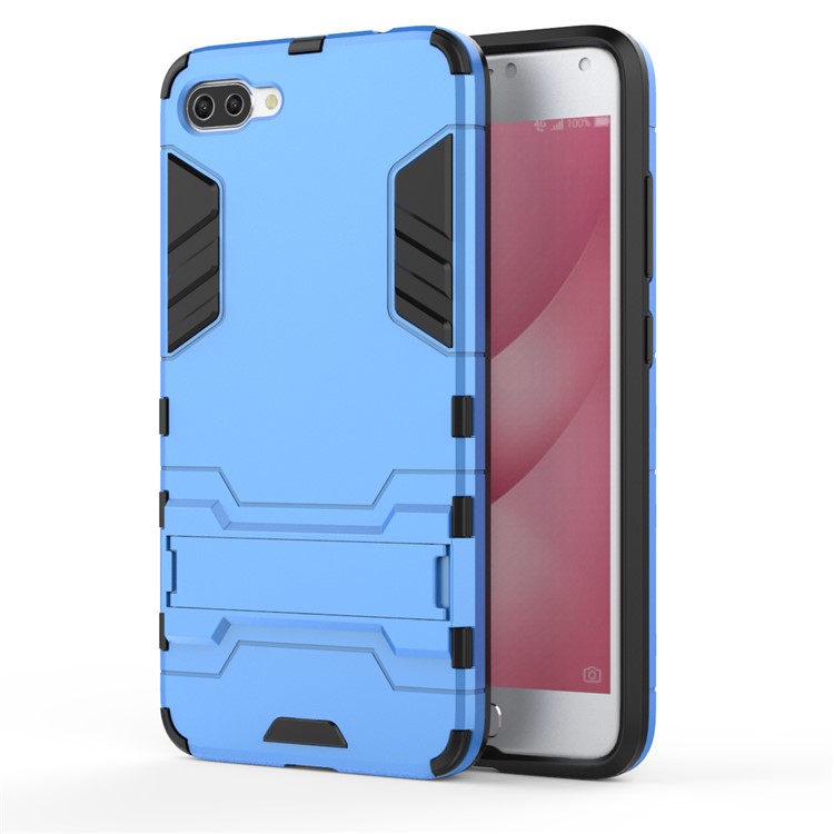 à prova de choque PC + Tampa de telefone móvel Hybrid Kickstand TPU para Asus ZenFone 4 Max Plus (ZC554KL) - Bebê azul-2