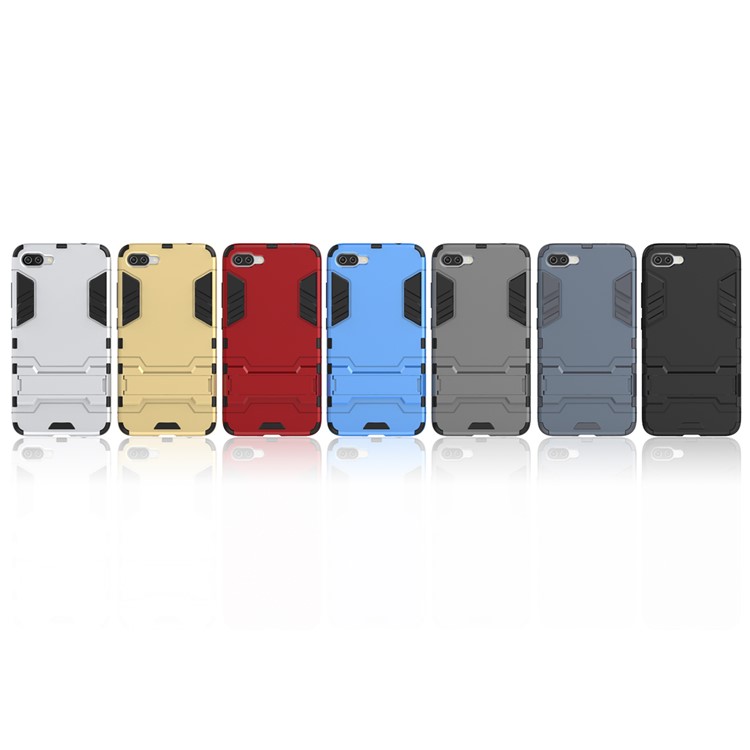 à prova de choque PC + Tampa de telefone móvel Hybrid Kickstand TPU para Asus ZenFone 4 Max Plus (ZC554KL) - Bebê azul-3