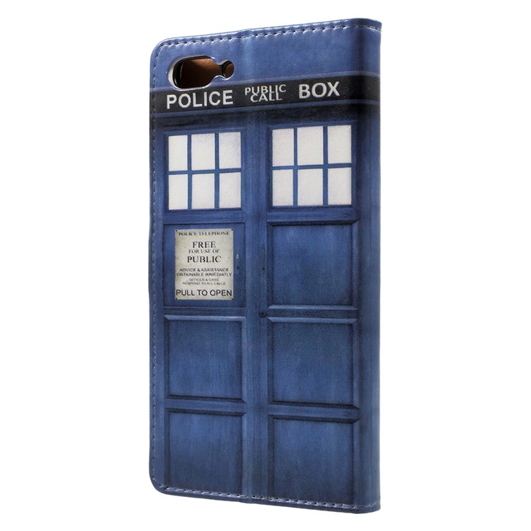 Pattern Printing Stand Wallet Leather Mobile Phone Shell for Asus ZenFone 4 Max / 4 Max Pro / 4 Max Plus (ZC554KL) - Police Public Call Box-3