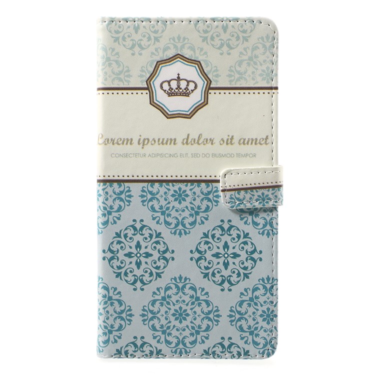 Pattern Printing Wallet Leather Cell Phone Case with Stand for Asus ZenFone 4 Max / 4 Max Pro / 4 Max Plus (ZC554KL) - Damask Flower-1