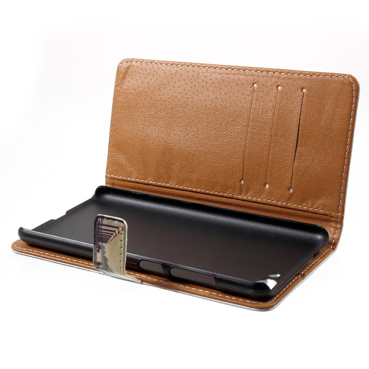 Pattern Printing Wallet Leather Shell with Stand for Asus ZenFone 4 Max / 4 Max Pro / 4 Max Plus (ZC554KL) - Dock at Sunset-5