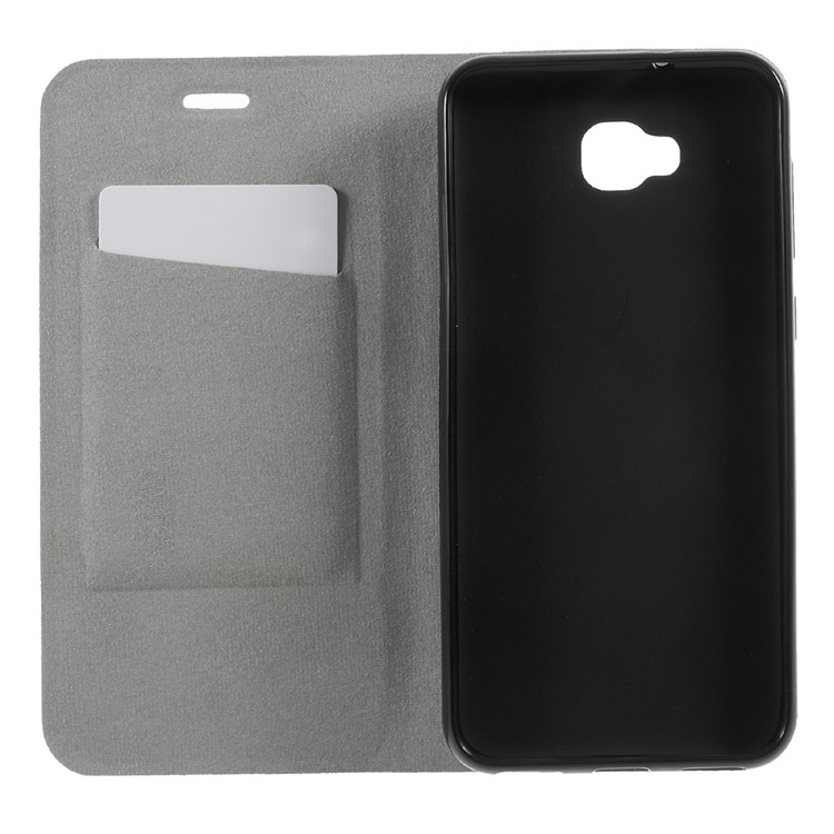 Cross Texture Stand Leather Card Holder Case for Asus ZenFone 4 Selfie ZD553KL/ 4 Selfie ZB553KL/ 4 Selfie Lite ZB553KL - Black-6