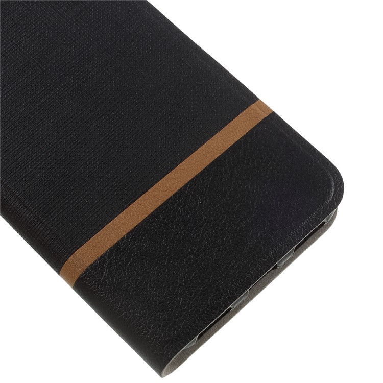 Cross Texture Stand Leather Card Holder Case for Asus ZenFone 4 Selfie ZD553KL/ 4 Selfie ZB553KL/ 4 Selfie Lite ZB553KL - Black-7