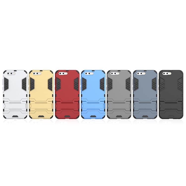 Shockproof PC + TPU Hybrid Kickstand Phone Cover for Asus ZenFone 4 (ZE554KL) - White-3