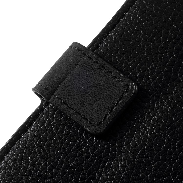 For Asus Zenfone 4 ZE554KL Litchi Texture Card Holder PU Leather Phone Cover - Black-10