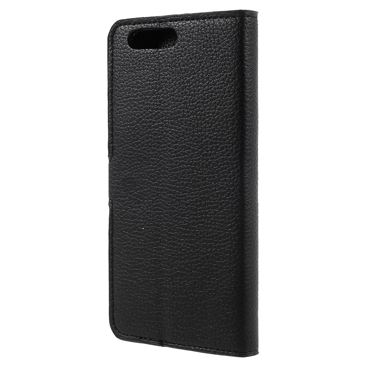 For Asus Zenfone 4 ZE554KL Litchi Texture Card Holder PU Leather Phone Cover - Black-2