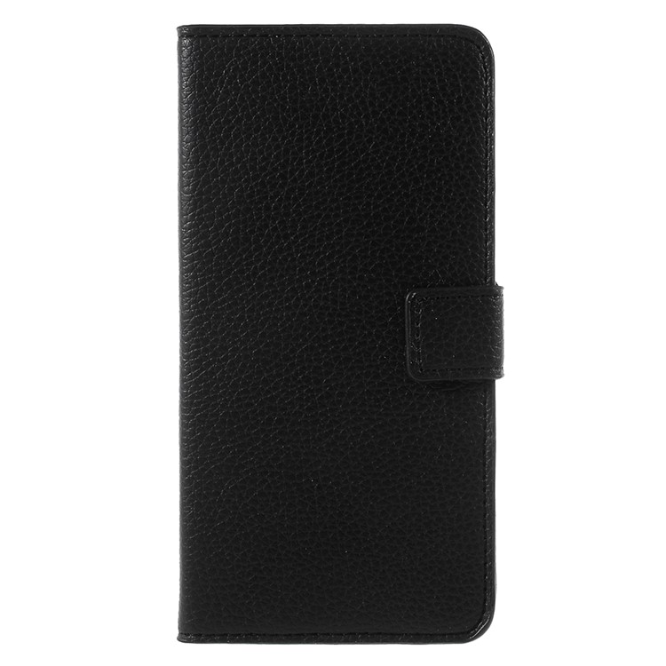 For Asus Zenfone 4 ZE554KL Litchi Texture Card Holder PU Leather Phone Cover - Black-3