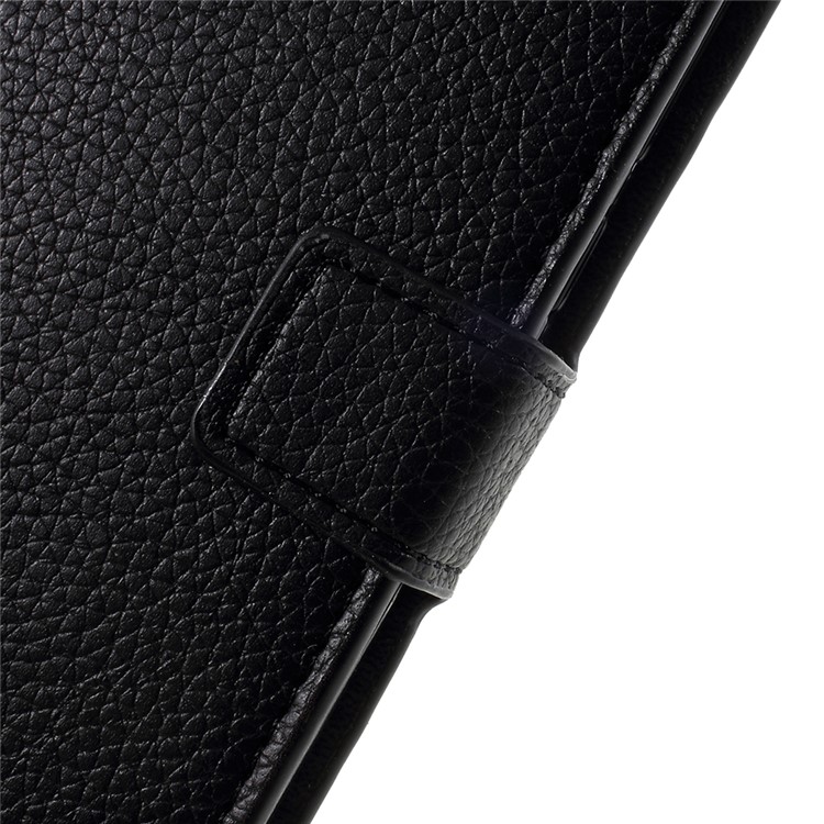 For Asus Zenfone 4 ZE554KL Litchi Texture Card Holder PU Leather Phone Cover - Black-9