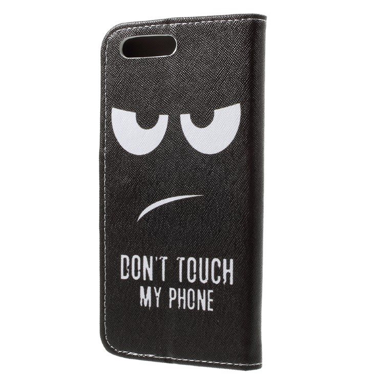 Pattern Printing Stand Wallet Leather Case for Asus ZenFone 4 (ZE554KL) - Do Not Touch My Phone-3