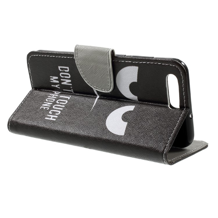 Pattern Printing Stand Wallet Leather Case for Asus ZenFone 4 (ZE554KL) - Do Not Touch My Phone-4