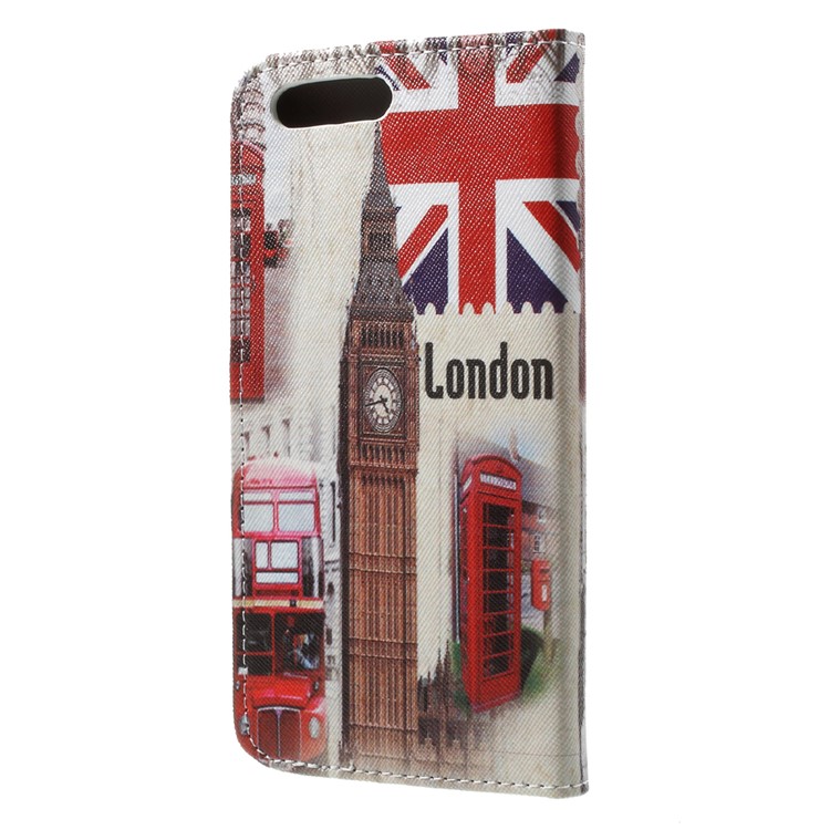 Pattern Printing PU Leather Wallet Stand Phone Shell for Asus ZenFone 4 (ZE554KL) - London Elements-2