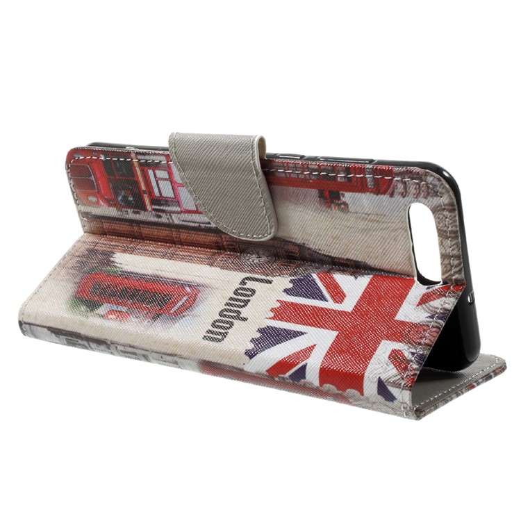 Pattern Printing PU Leather Wallet Stand Phone Shell for Asus ZenFone 4 (ZE554KL) - London Elements-4