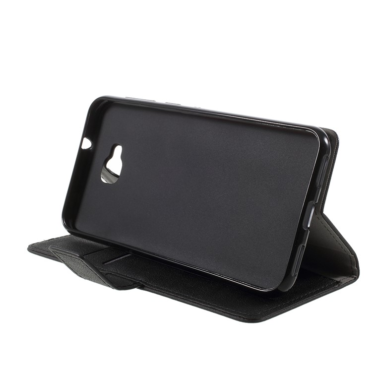 PU Leather Wallet Stand Phone Case for Asus ZenFone 4 Selfie ZD553KL/ 4 Selfie ZB553KL/ 4 Selfie Lite ZB553KL - Black-4