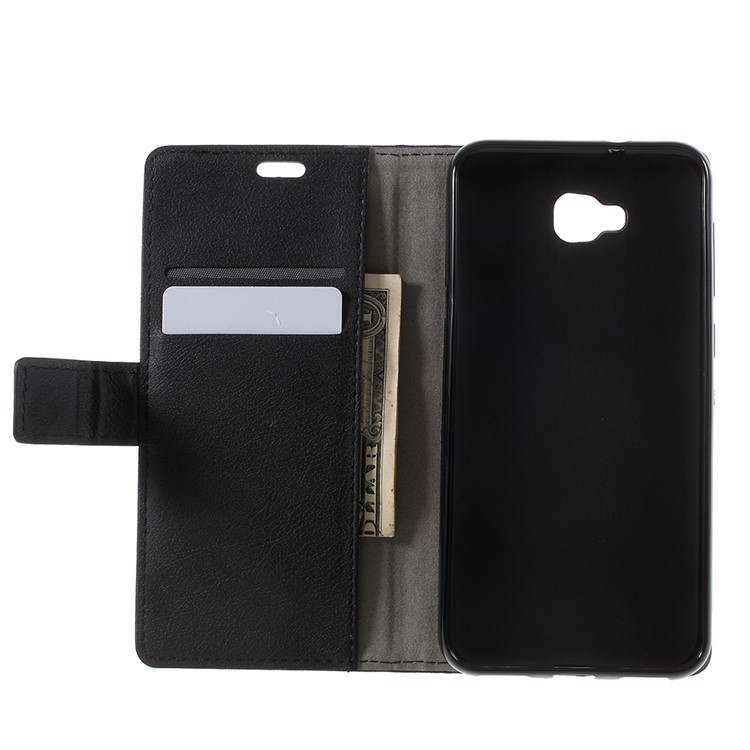 PU Leather Wallet Stand Phone Case for Asus ZenFone 4 Selfie ZD553KL/ 4 Selfie ZB553KL/ 4 Selfie Lite ZB553KL - Black-6