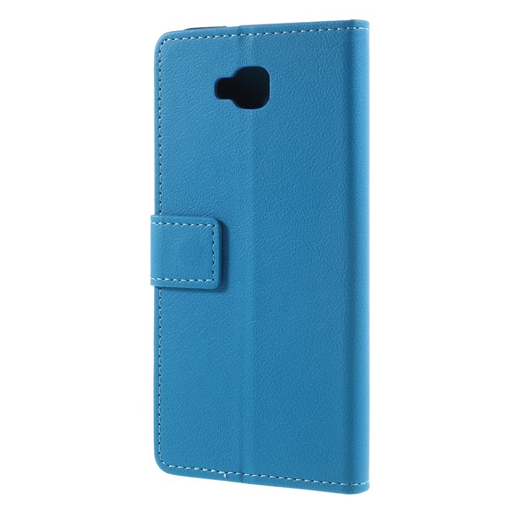 For Asus ZenFone 4 Selfie ZD553KL/ 4 Selfie ZB553KL/ 4 Selfie Lite ZB553KL PU Leather Wallet Stand Phone Case - Blue-2
